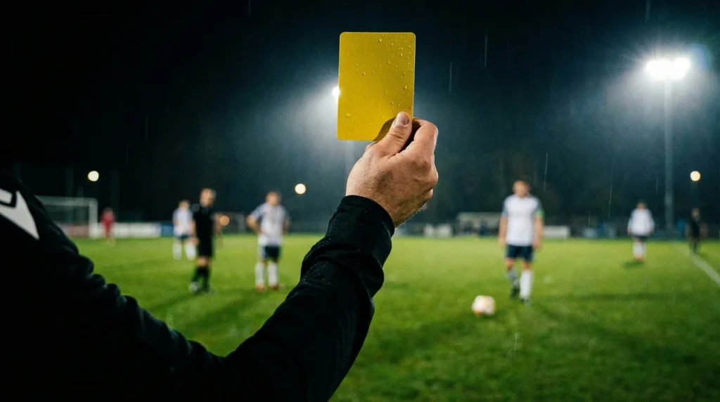 Apostas ao vivo em cartões amarelos e vermelhos no futebol